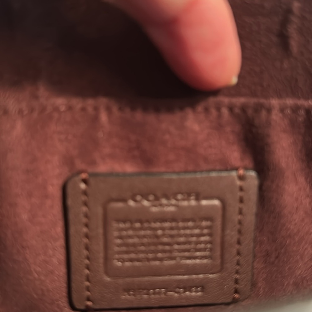 Coach “Ellen”Black Leather Crossbody Bag with Gold Accents - Picture 8 of 13